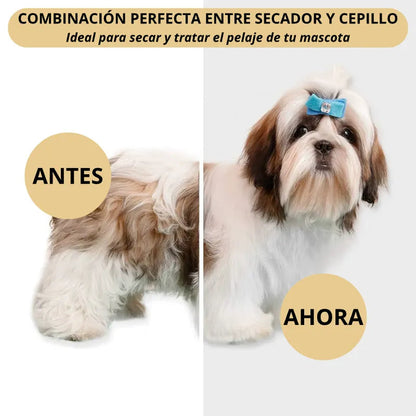 CEPILLO SECADOR 2 EN 1 PARA MASCOTAS