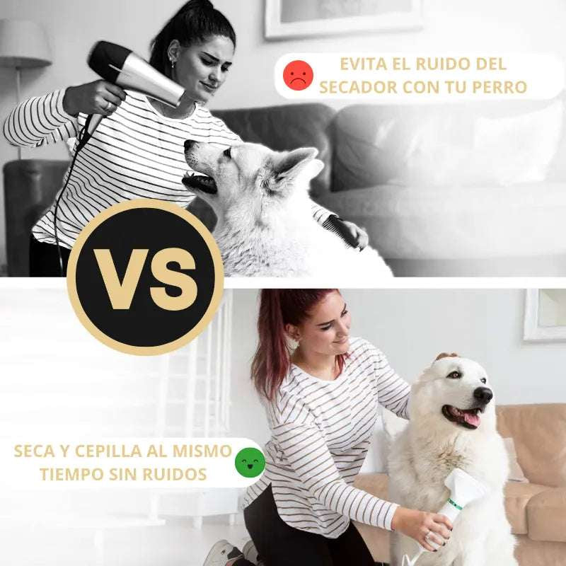 CEPILLO SECADOR 2 EN 1 PARA MASCOTAS